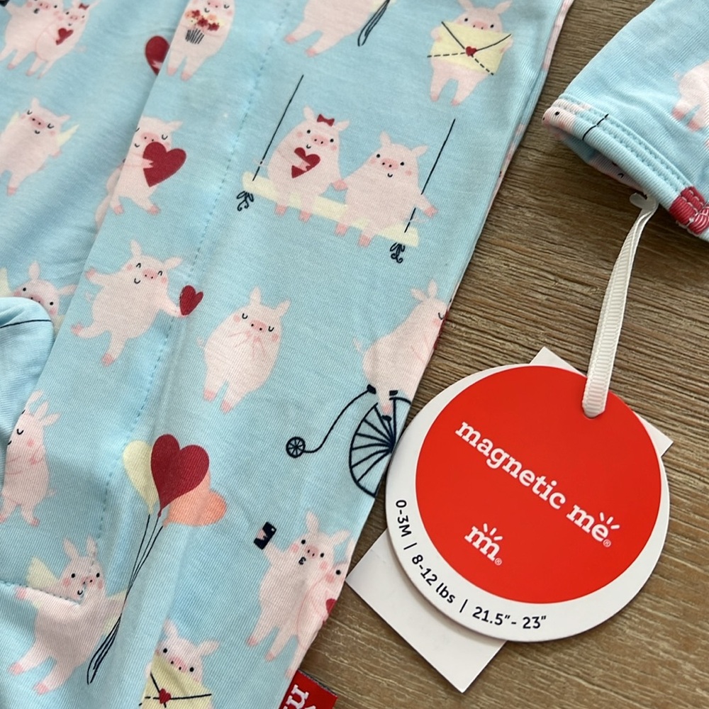 Magnetic Me Modal Cupig Footie 6-9 12-18 months - Picture 3 of 5
